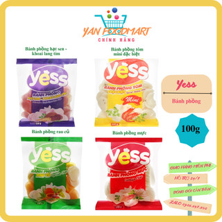 Bánh phồng rau củ/Mực/Hạt sen - khoai lang tím/Tôm mini đặc biệt Yess gói 100g