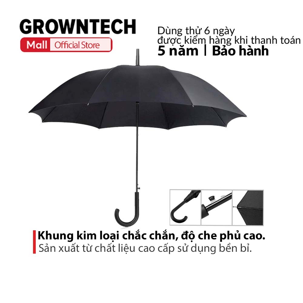 Dù đi mưa loại lớn ô che nắng trong suốt GrownTech D1158 chất liệu dày tán rộng chắc chắn thiết kết sang trọng