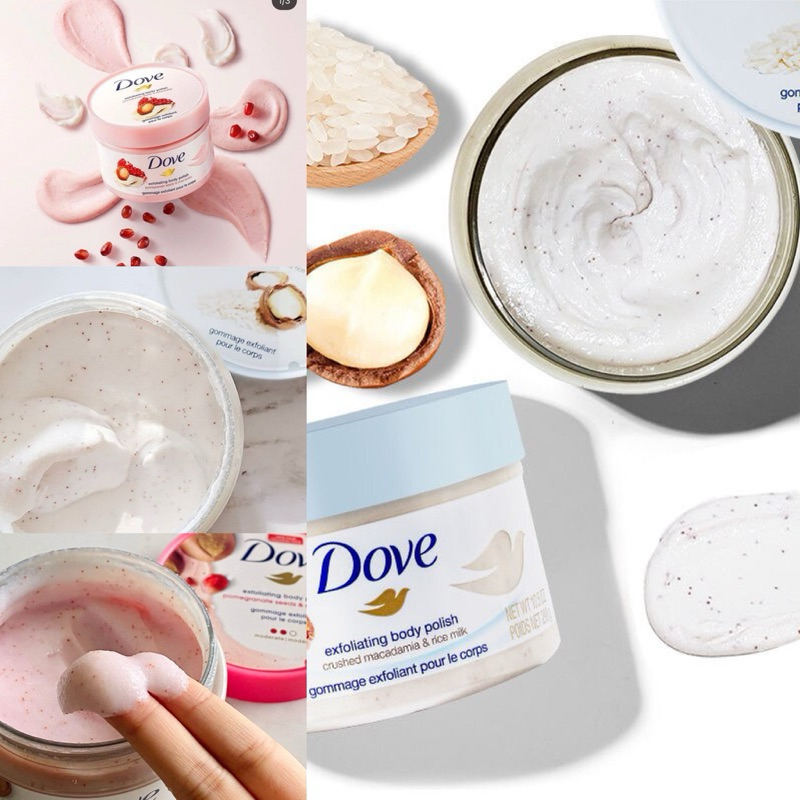 Kem Tẩy Tế Bào Chết Toàn Thân Dove 225ml