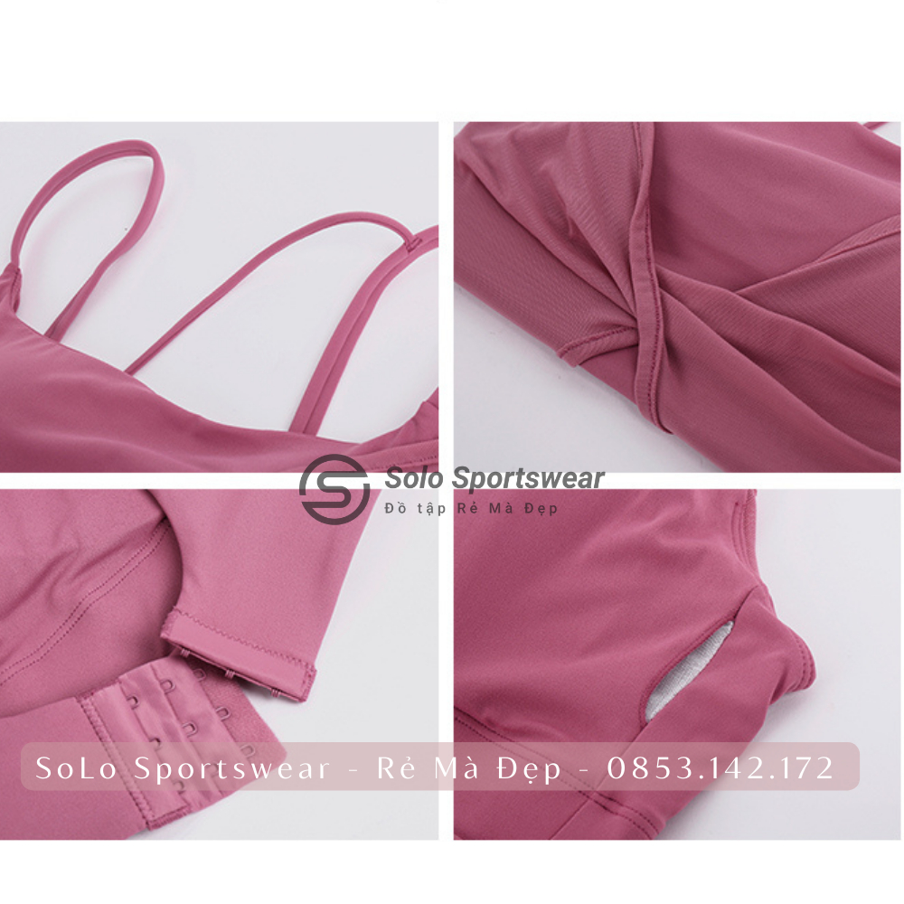 Set Đồ Tập Yoga Gym Thể Thao Nữ Áo Bra Có Mút Nâng Ngực Kèm Quần Legging Cạp Lưng Cao Gen Bụng Nâng Mông 305