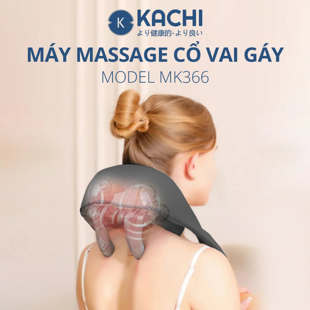 Máy Massage Cổ Vai Gáy Kachi MK366 - hàng chính hãng