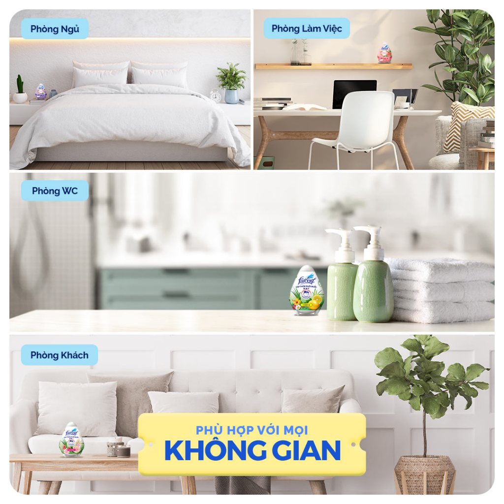 Sáp thơm phòng đuổi muỗi, khử mùi hôi hình trứng Farcent 170g chính hãng - Hương chanh sả chống muỗi