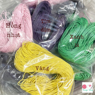 Bó 70-80m dây cói 1mm thắt vòng tay, quấn dreamcatcher, trang trí phụ kiện