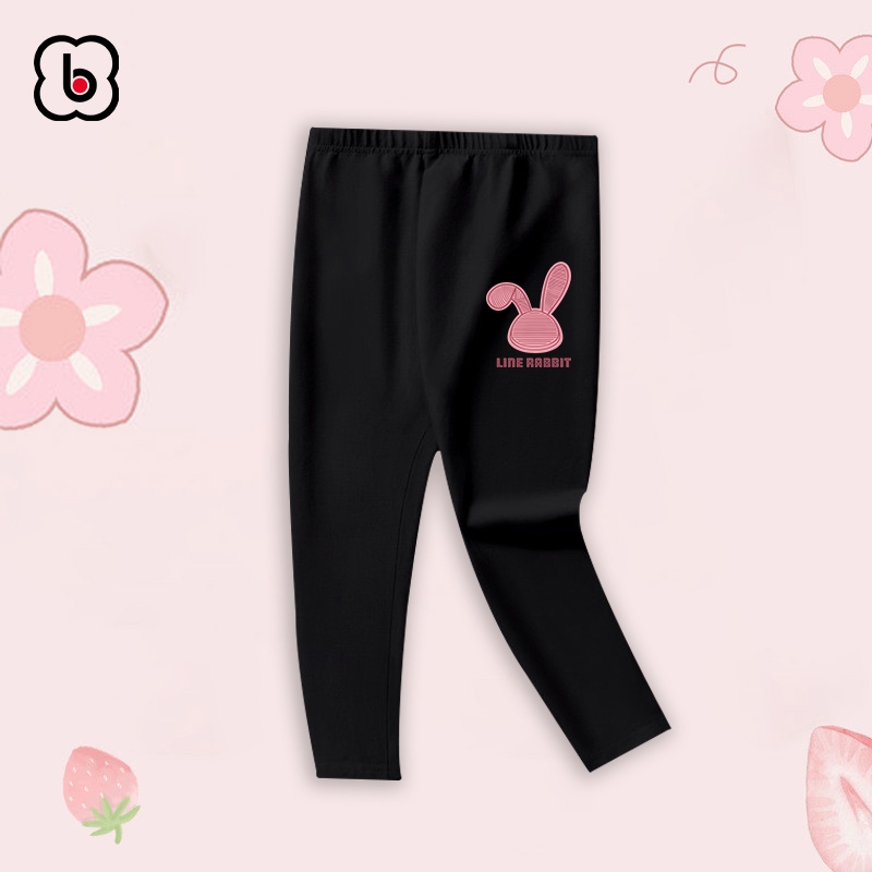 Quần legging bé gái BabyloveGO quần dài cho bé dáng ôm chất thun cotton co giãn thoải mái