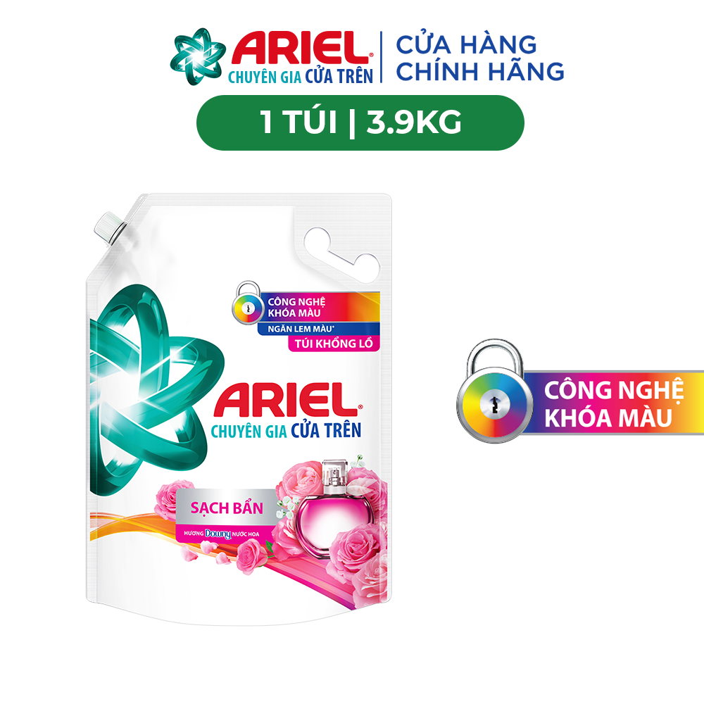 Nước Giặt ARIEL Chuyên Gia Cửa Trên Hoa Oải Hương Túi Size 3.9KG