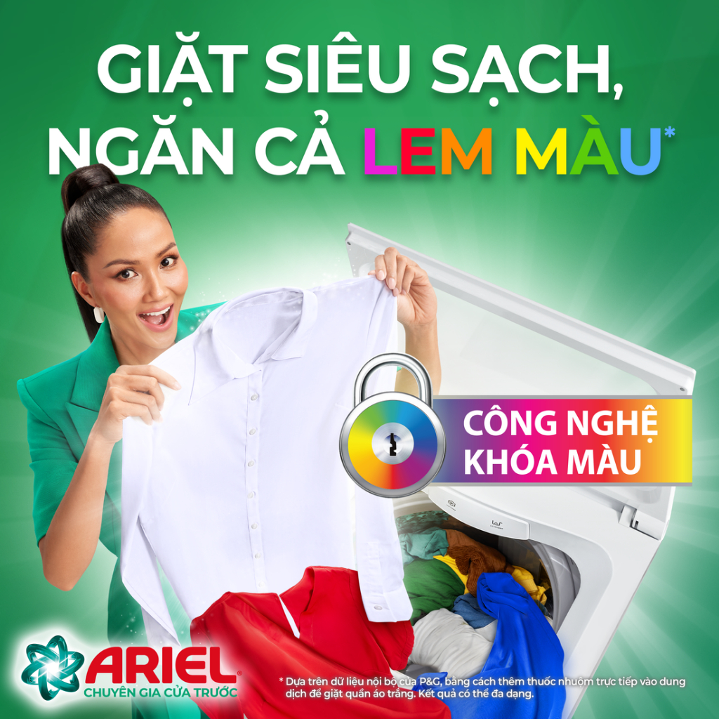 Nước Giặt ARIEL Chuyên Gia Cửa Trên Hoa Oải Hương Túi Size 3.9KG