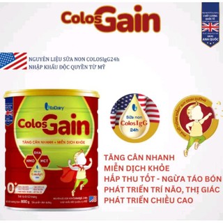[ Có mã QR tích xu] Sữa bột Colosgain 0+, 1+ 800g - Date 2026
