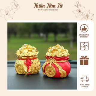 Hũ đựng muối gạo tài lộc, chụm chiêu tài lộc,túi thần tài,hũ tài lộc trang trí ban thờ