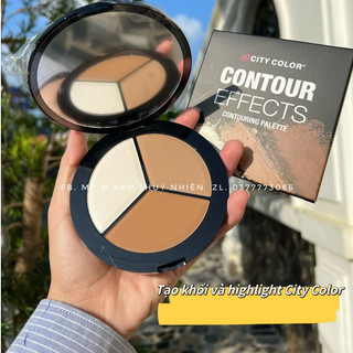 Tạo Khối City Color Contouring Palette 3 Ô Hộp Tròn