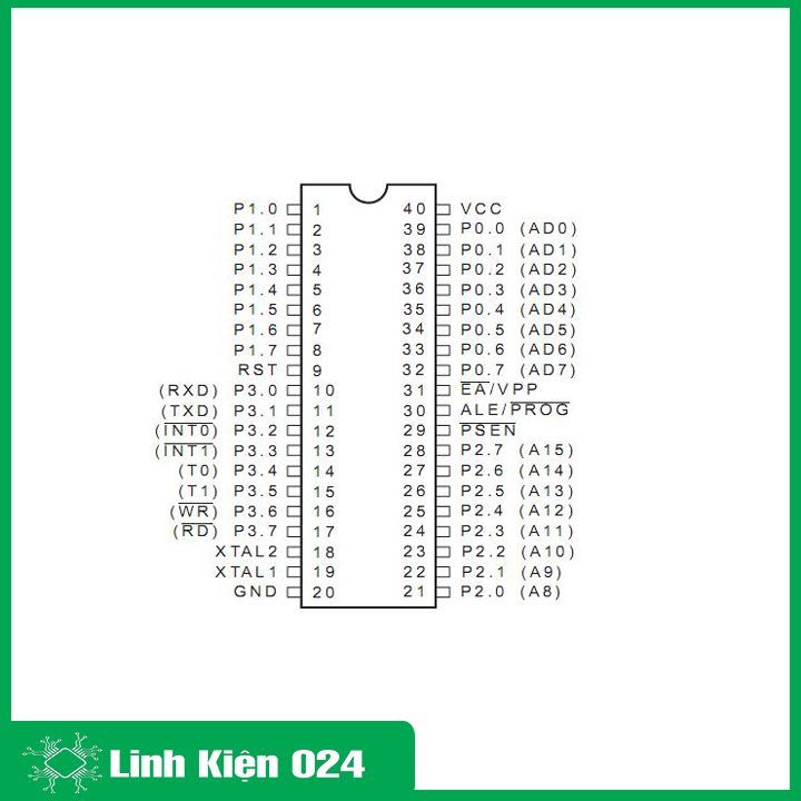 AT89C52 24PU/24PI DIP 40