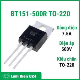 Ic chức năng bt151-500r điện áp 500v dòng 7.5a to-220