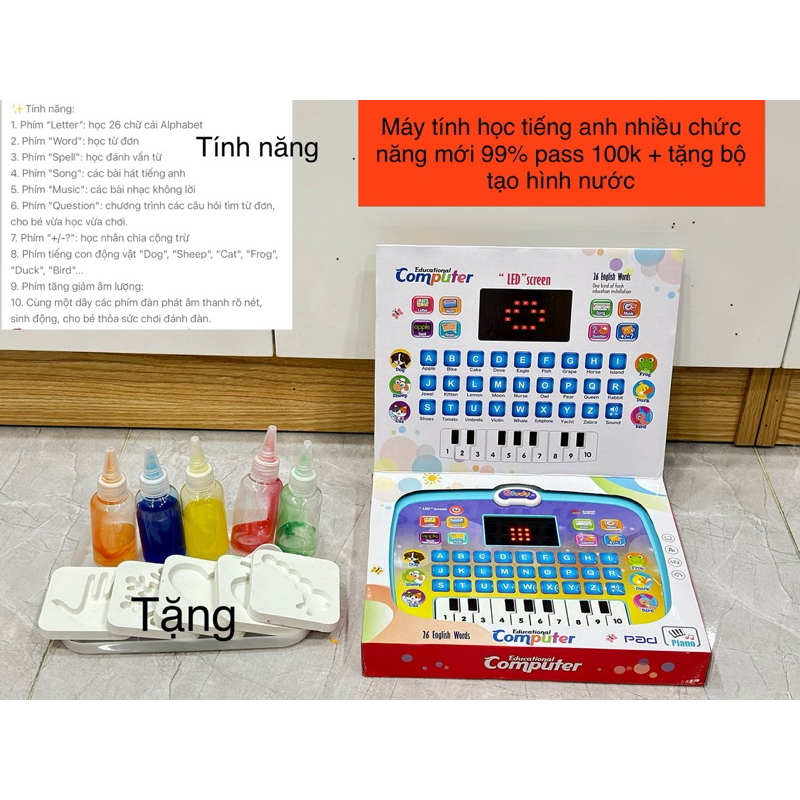 THANH LÝ ĐỒ CHƠI MÁY HỌC TIẾNG ANH, XE, MÁY TÍNH BẢNG MỚI 99%