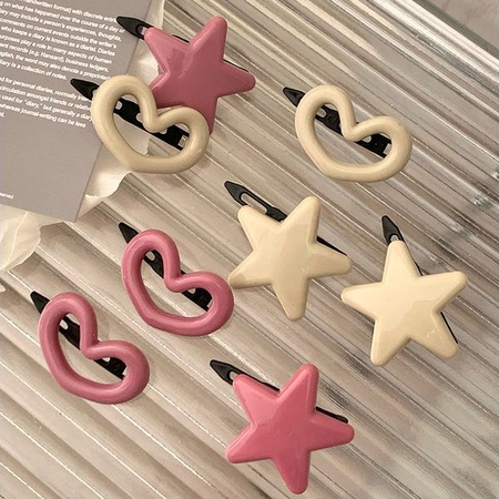 🧚🏻Ganten🧚🏻Kẹp tóc hình trái tim ngọt ngào cài tóc mái nữ tính dễ thương sáng tạo