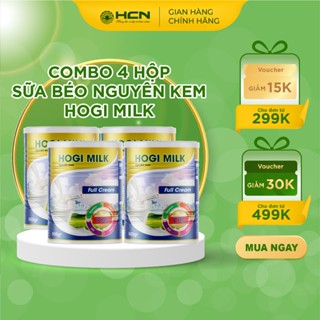Combo 4 Hộp Sữa Béo HOGI Milk Lon 900gram