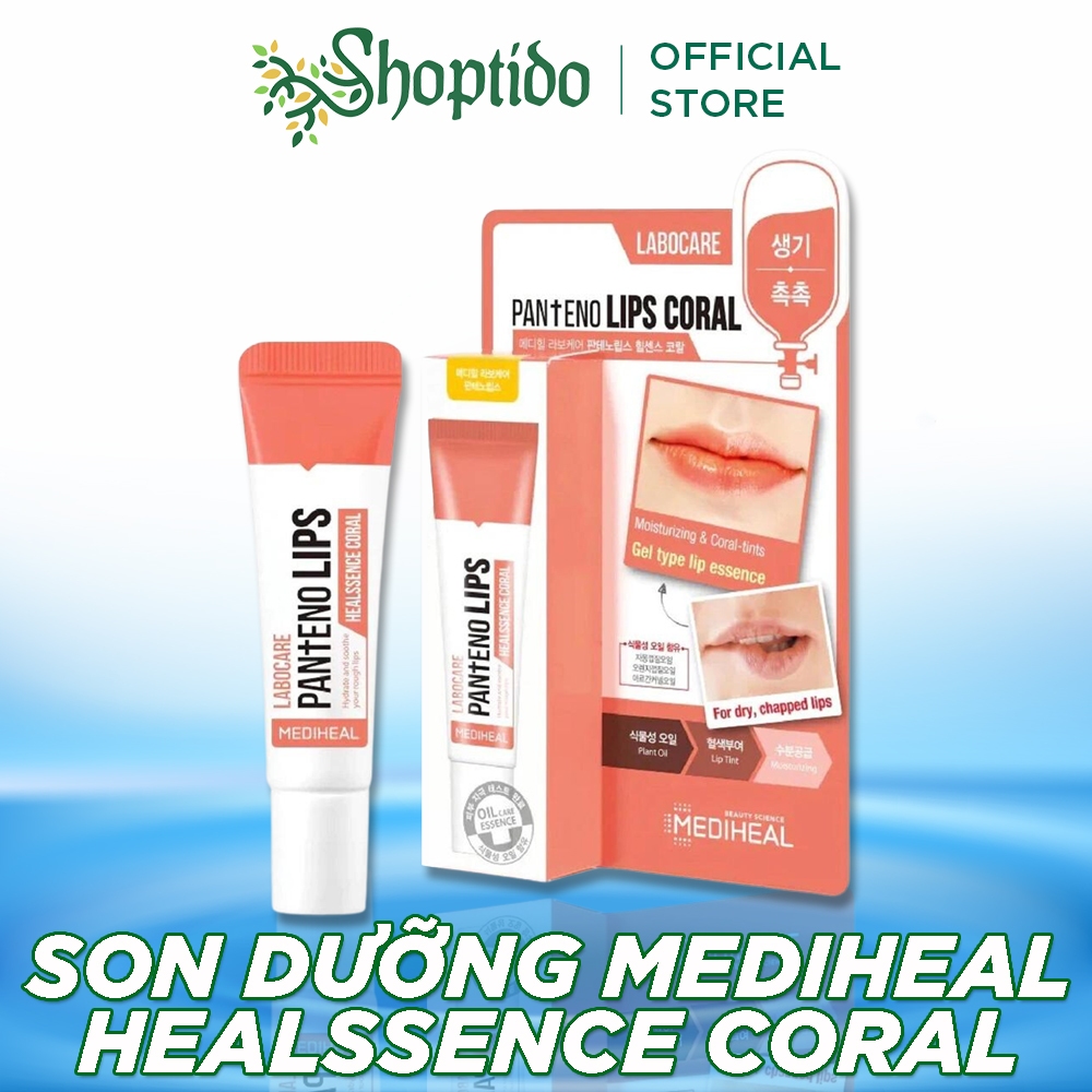 Son dưỡng Mediheal dưỡng thâm môi Healssence Coral 10ml NPP Shoptido