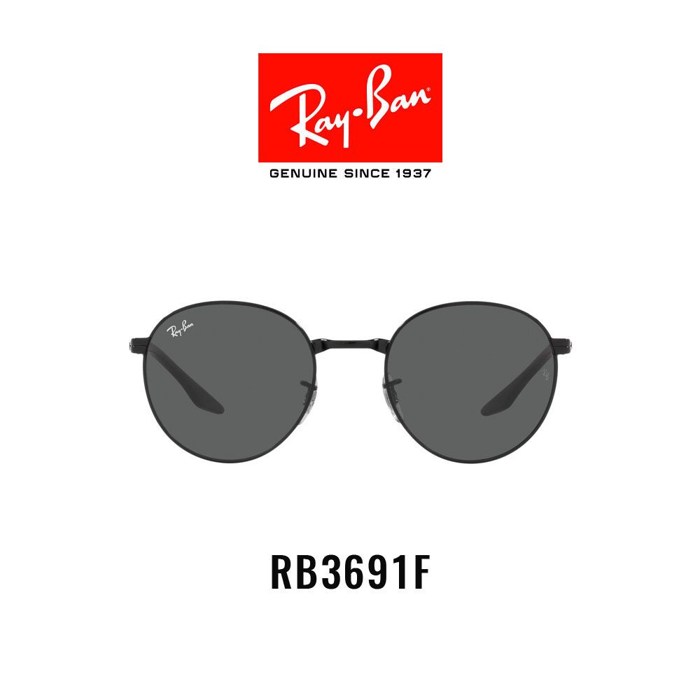 Mắt kính RAY-BAN - RB3691F 002/B1 Size 53 - Kính mát