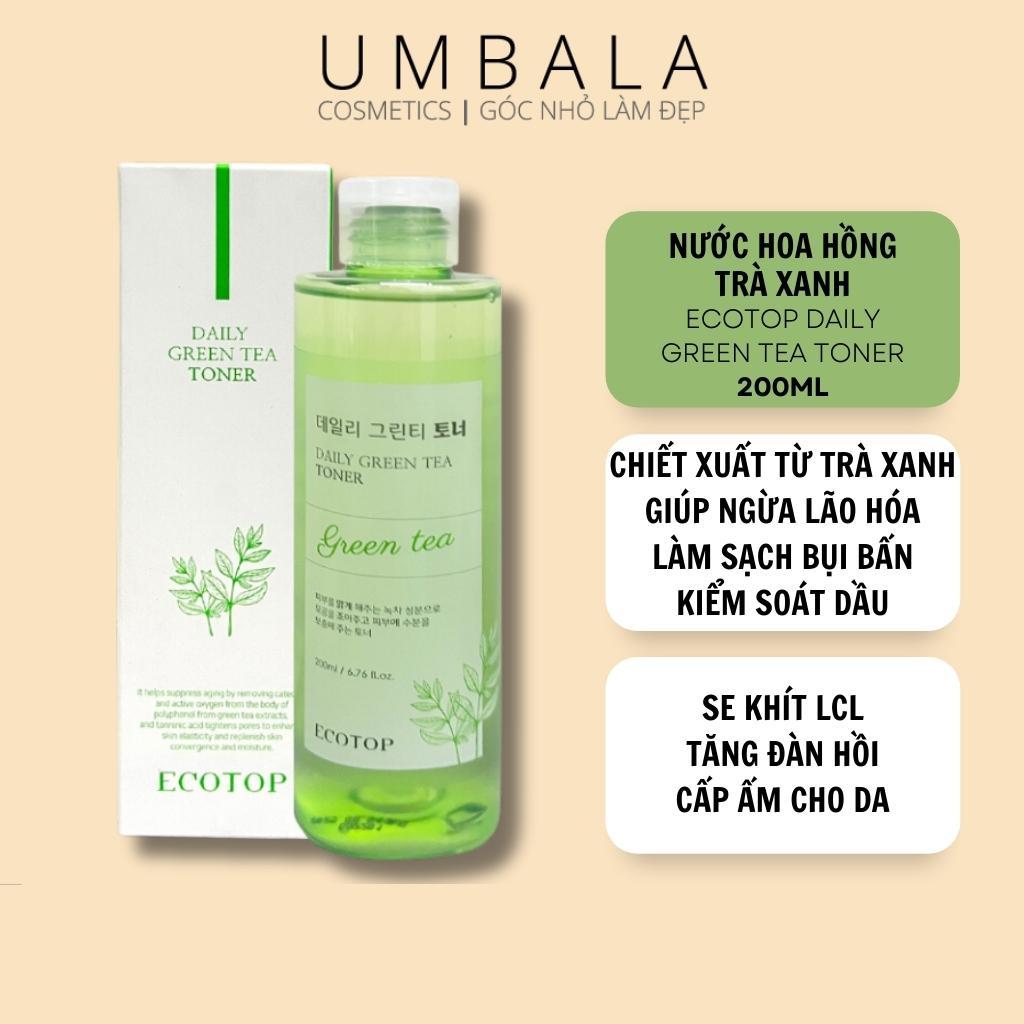 Nước hoa hồng Trà Xanh Green Tea Toner Ecotop (200ml)