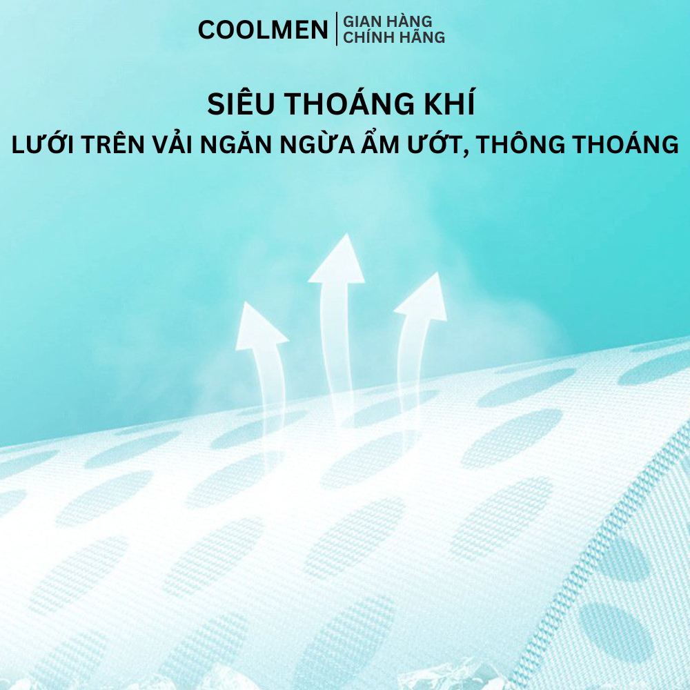 Quần lót nam thun lạnh, Quần sịp nam, dáng Trunk vải thun co dãn, kháng khuẩn mặc thoáng mát_coolmen Việt Nam_QS022