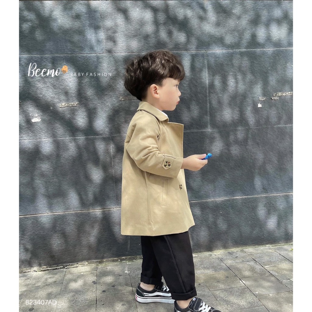Áo khoác Mangto kaki BEEMO phong cách Hàn Quốc cho bé trai BE109