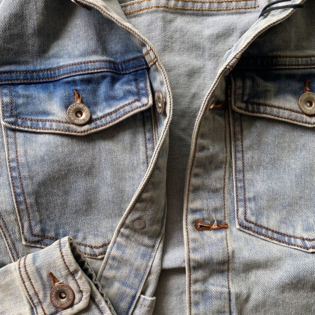 Áo khoác jean cao cấp nam, áo jean nam wash AKJ003635 mẫu mới