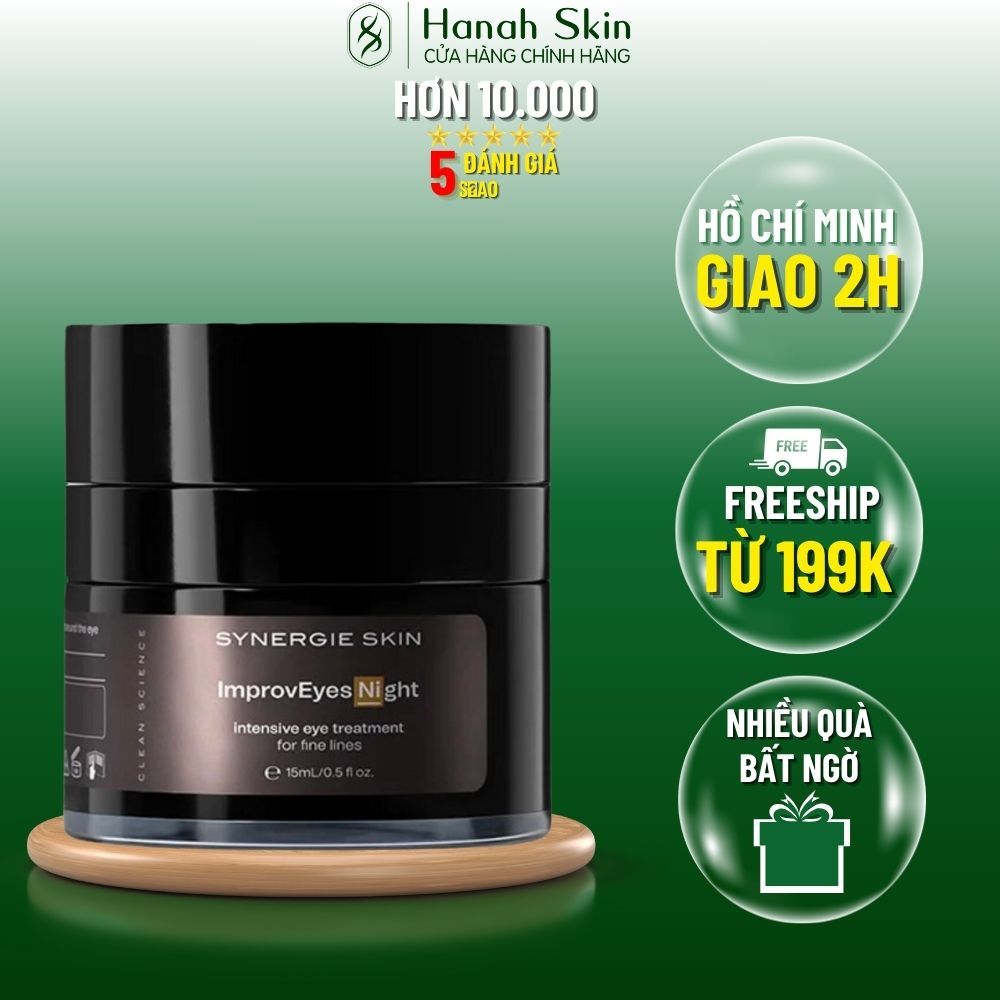 Kem chăm sóc mắt cấp ẩm, giảm nếp nhăn và trẻ hoá toàn diện ban đêm Synergie Skin ImprovEyes Night 15ml – Hanah Skin