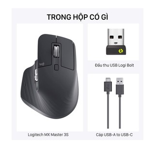 [Tặng lót chuột] Combo Chuột Logitech MX Master 3S và Bàn phím Logitech MX Keys S