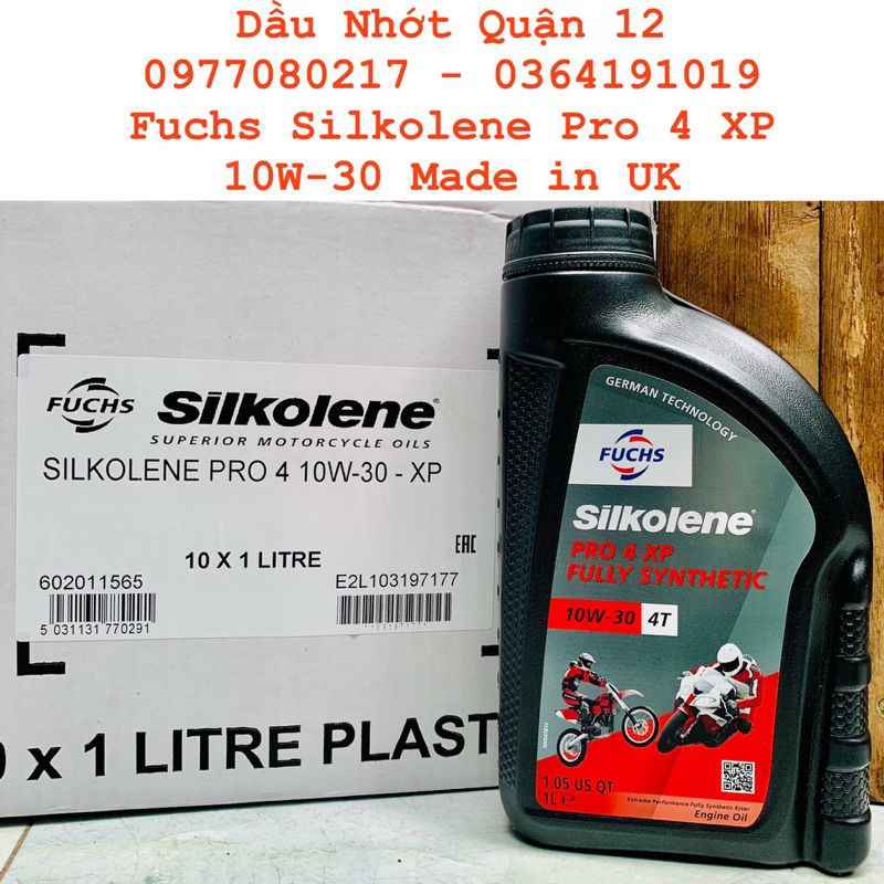 Fuchs Silkolene Pro 4 10W-30 Nhớt Cao Cấp Xe Số - Tay Côn