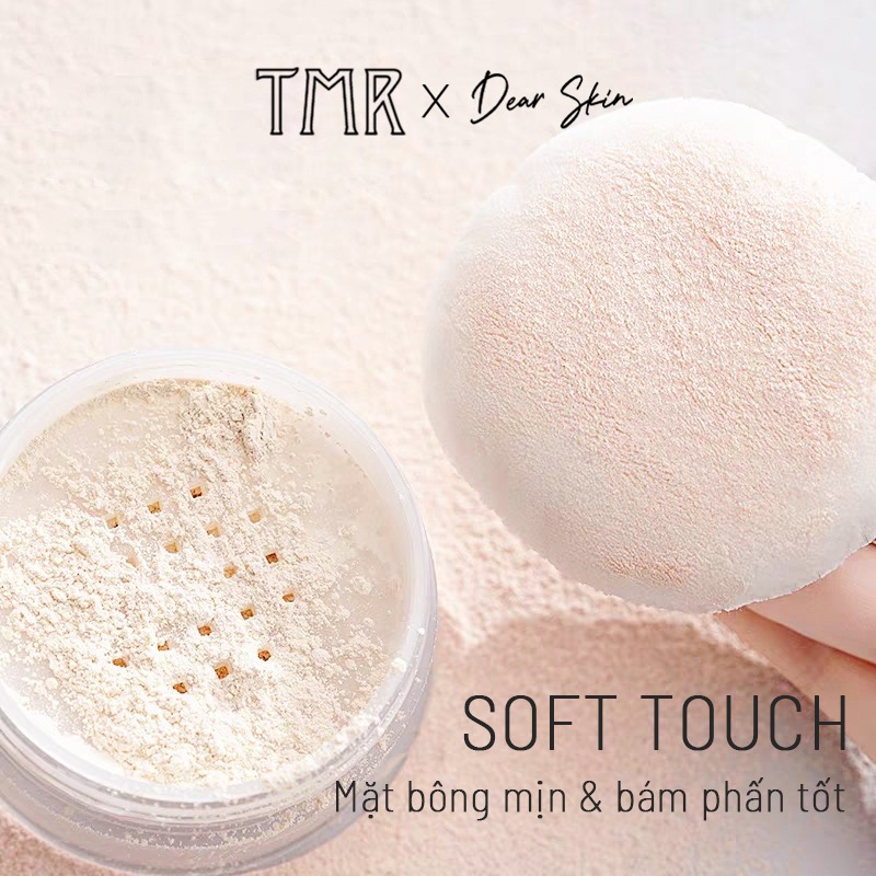 Bông trang điểm TMR chất liệu cotton cao cấp, có đệm khí cực kỳ mềm mại đánh phấn nền/phấn phủ