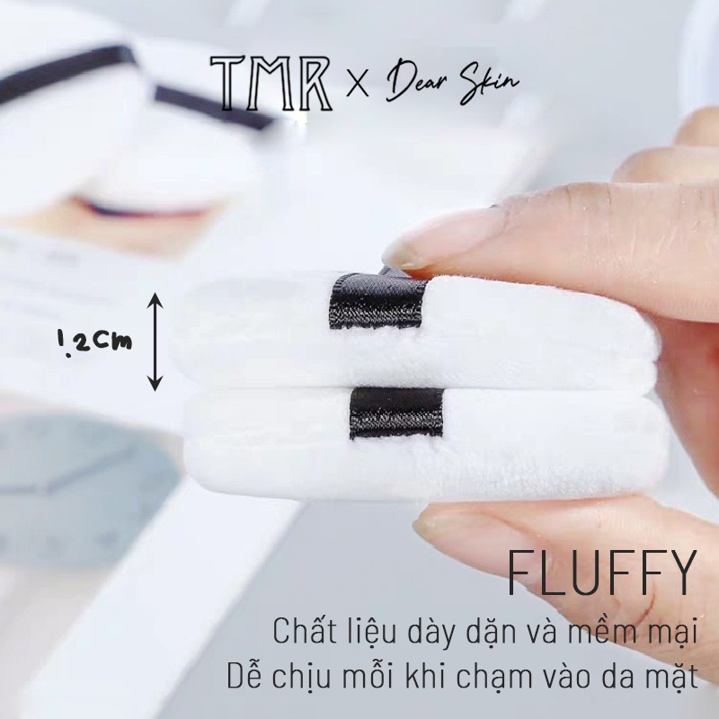 Bông trang điểm TMR chất liệu cotton cao cấp, có đệm khí cực kỳ mềm mại đánh phấn nền/phấn phủ