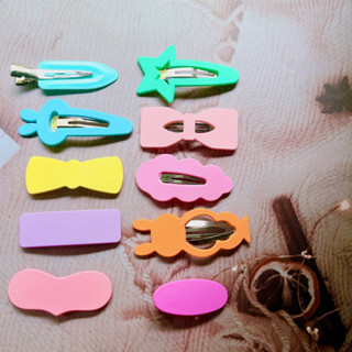 Combo 100 kẹp tách, kẹp mái màu pastel siêu xinh style Hàn Quốc