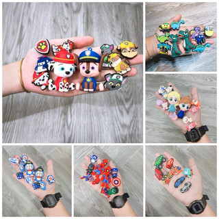 Bộ Sticker Jibbitz Có Nút Gắn Dép Crocs Đủ Loại Cho Bé
