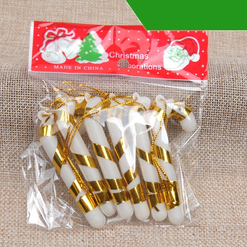 Phụ kiện trang trí giáng sinh cây kẹo 7cm trang trí năm mới