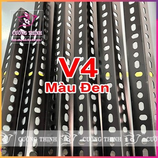 Sắt v lỗ v4.4 dài 2m dày 1,6ly lắp ráp kệ sắt, lắp khung kệ sắt