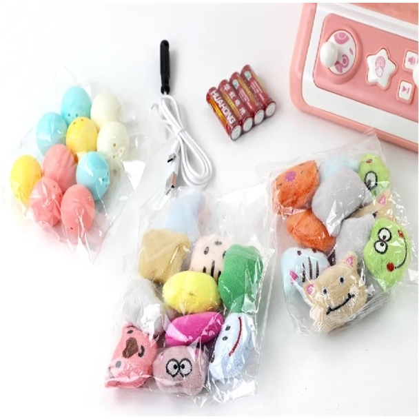 Set 10 Thú Bông Dễ Thương Cho Máy Gắp Thú Mini