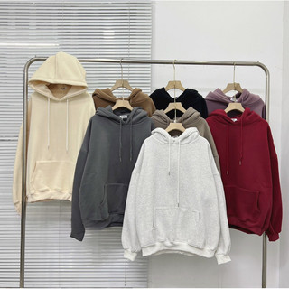 Áo hoodie nỉ bông trơn oversize the.sweaterweather TSW (ảnh thật)