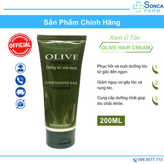 Kem Ủ Tóc Olive Hair Cream Tuýp 200ml Giúp Tóc Suôn Dài, Bóng Mượt