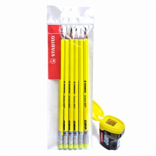 Bộ 6 bút chì gỗ stabilo swano 4907-hb