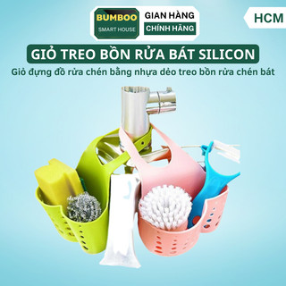 Giỏ treo bồn rửa chén túi giỏ treo bồn rửa chén bát đựng miếng rửa chén