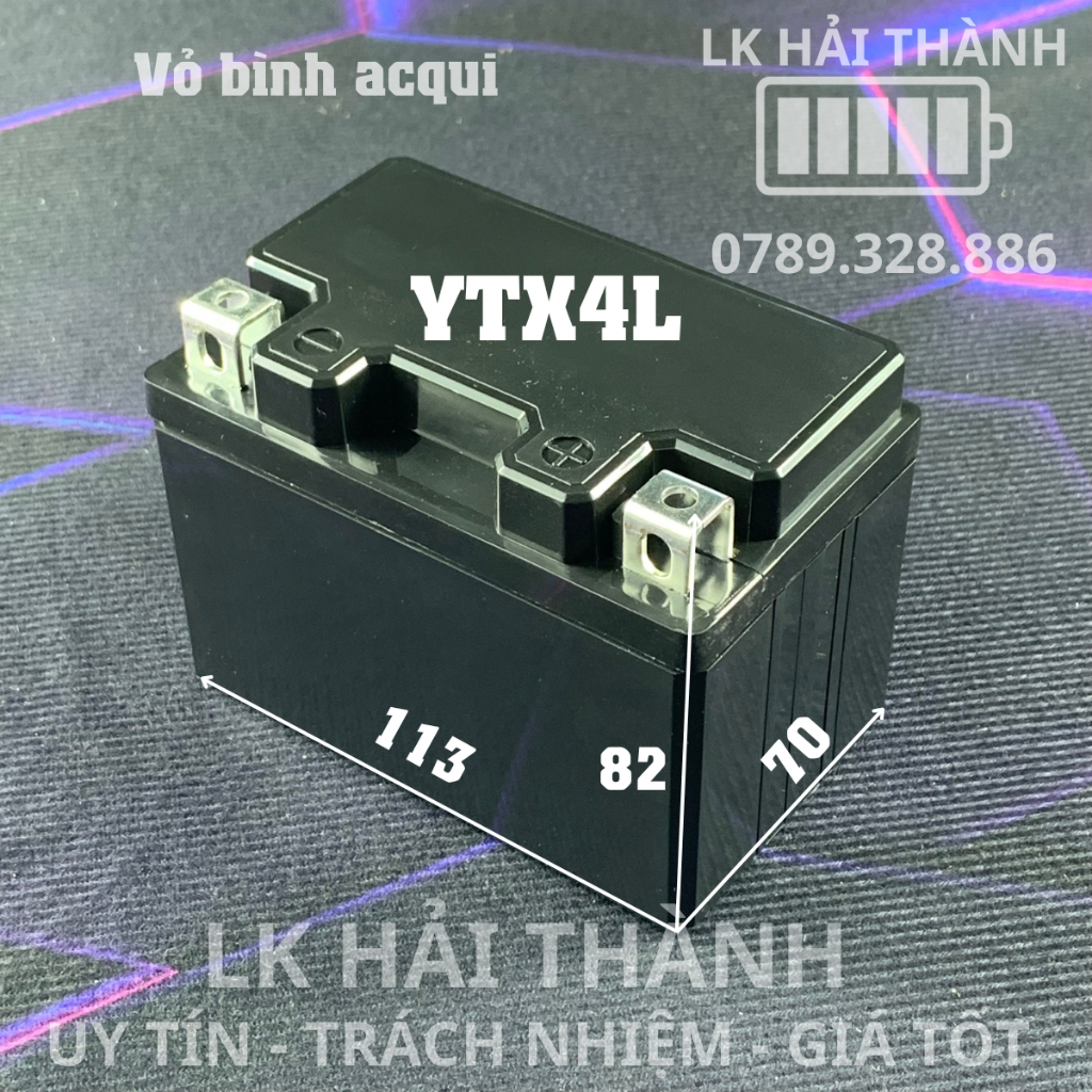 Vỏ bình acqui pin nhựa ABS chống cháy nhiều kích thước thông dụng