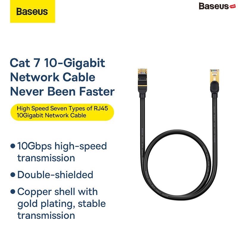 Cáp Mạng Lan 2 Đầu Baseus High Speed CAT7 10Gigabit Ethernet Cable