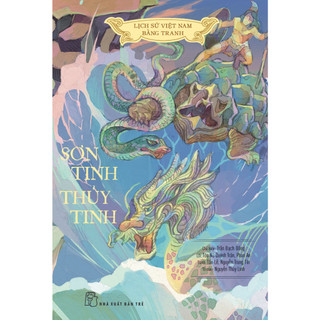 Sách - lsvn bằng tranh - mỏng - bản màu - sơn tinh, thủy tinh