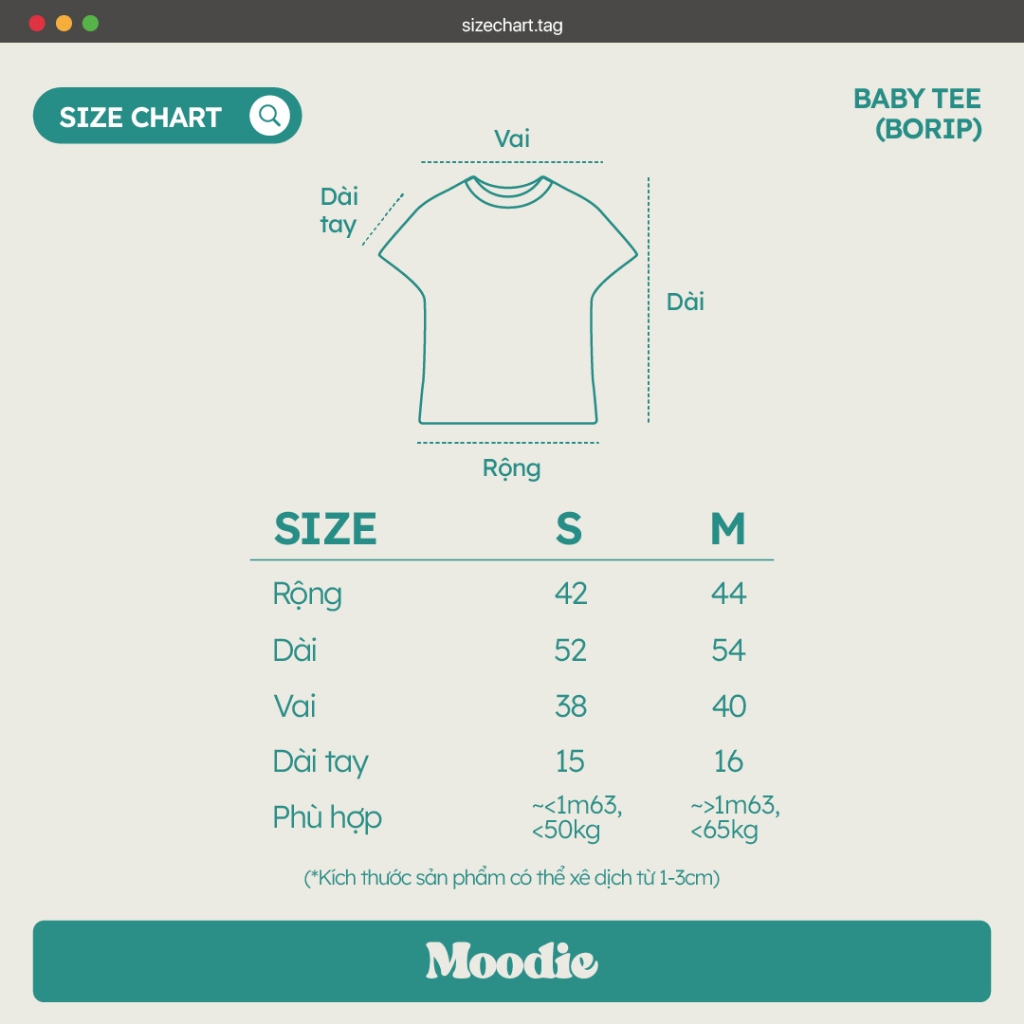 Áo Baby Tee thêu MOODIE GIRL chất thun co dãn | MOODIE Brand