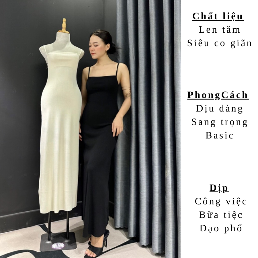 Đầm body midi quốc dân basic siêu co giãn tôn dáng dễ mặc D12 Ceba Boutique