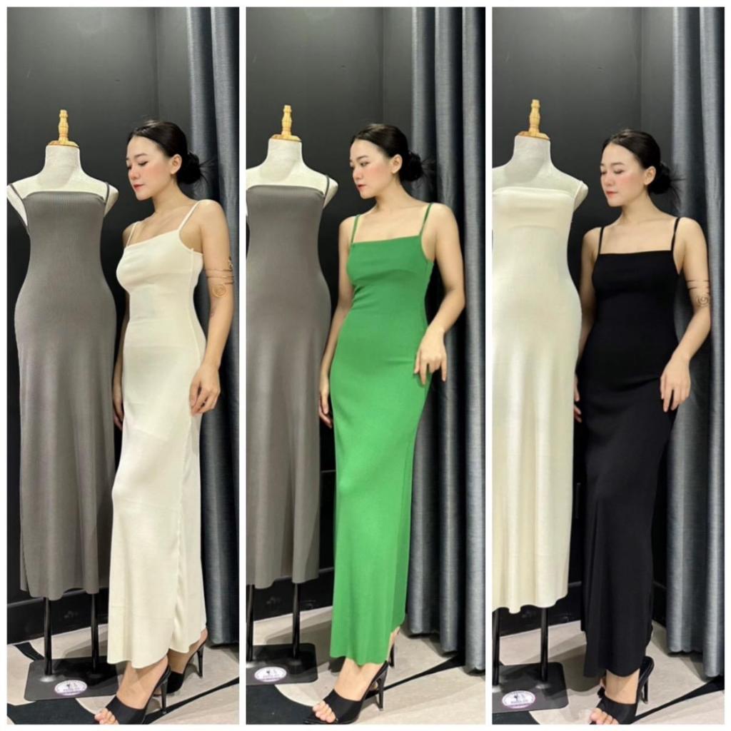 Đầm body midi quốc dân basic siêu co giãn tôn dáng dễ mặc D12 Ceba Boutique