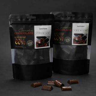 Socola đen đắng belcholat 88% túi 150g/270g - extra bitter couverture chocolate belcholat 88% bag 150g/270g