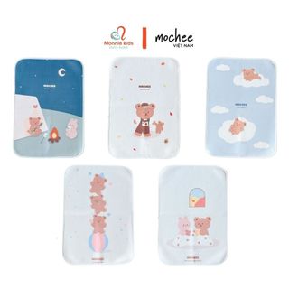 Lót chống thấm cho bé Mochee 4D 50x70cm thay bỉm họa tiết thoáng khí - Monnie Kids
