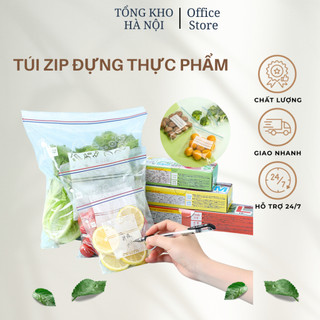 Túi zip đựng thực phẩm, bảo quản đồ ăn, sạch sẽ tiện lợi có nhiều size lớn nhỏ có khóa zip rất chắc chắn