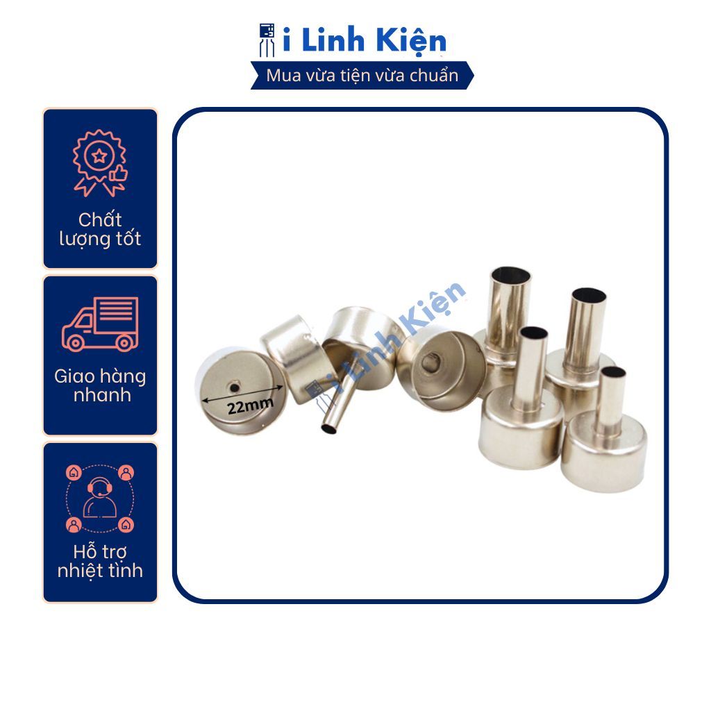Đầu khò nhiệt 858 858D kích thước 3mm 5mm 8mm 10mm 12mm chất lượng tốt