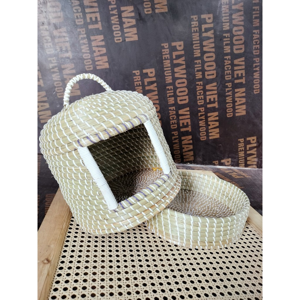 CHUỒNG MÈO XUẤT JAPAN. ĐAN TAY 100%