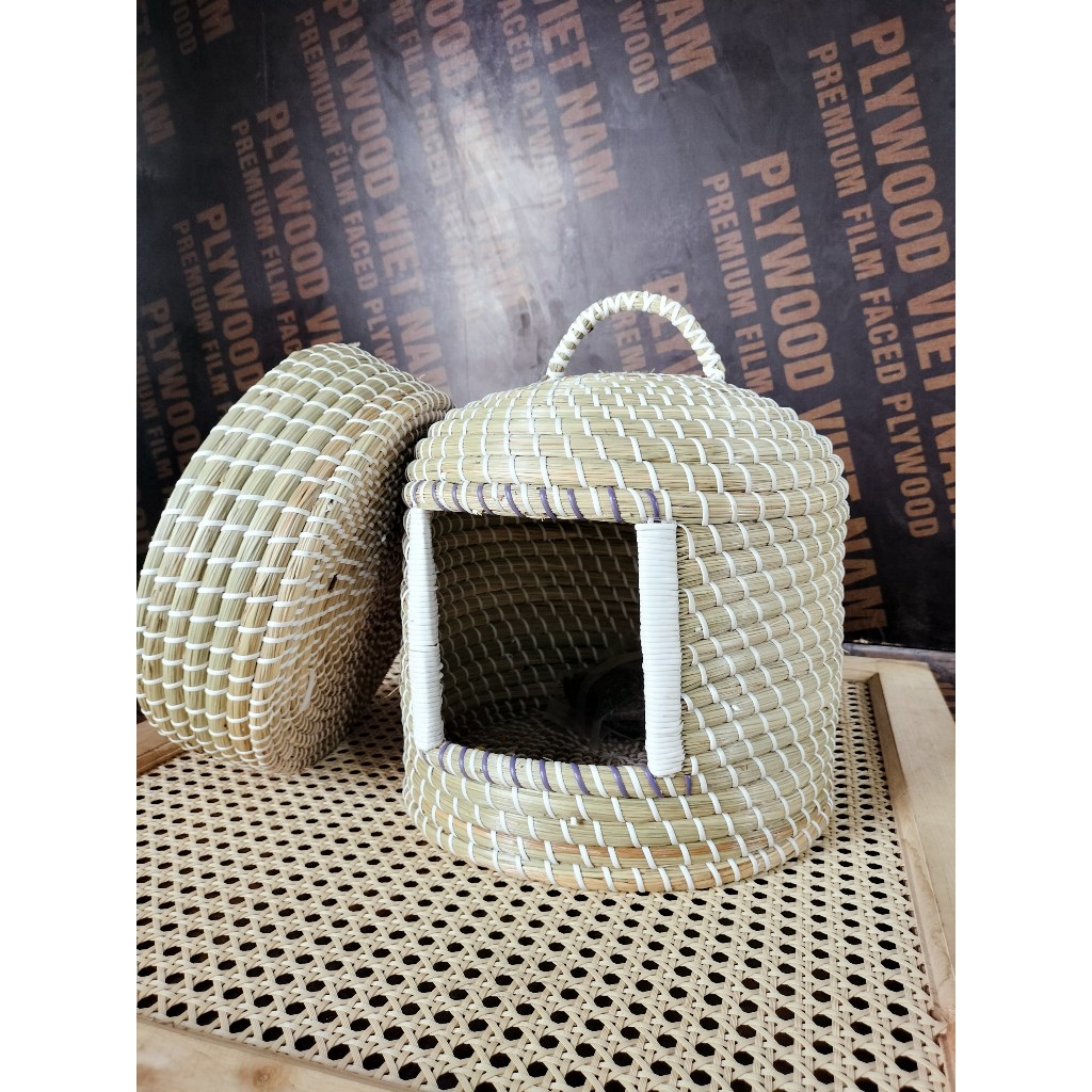 CHUỒNG MÈO XUẤT JAPAN. ĐAN TAY 100%